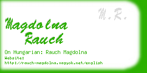 magdolna rauch business card